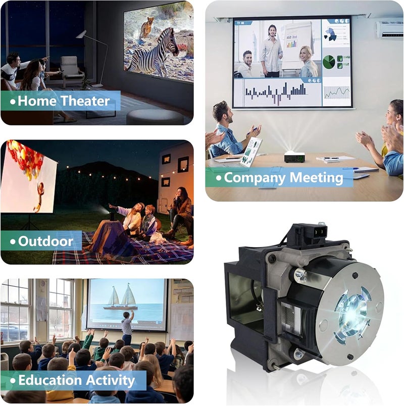 SORNEICDR مصباح بديل ELP LP93 لجهاز العرض متوافق مع إبسون EB-G7000W EB-G7100/NL EB-G7200W EB-G7400U EB-G7500U/NL EB-G7800 EB-G7805U/NL EB-G7900U EB-G7905U G7200WNL Pro G7000W - Image 2